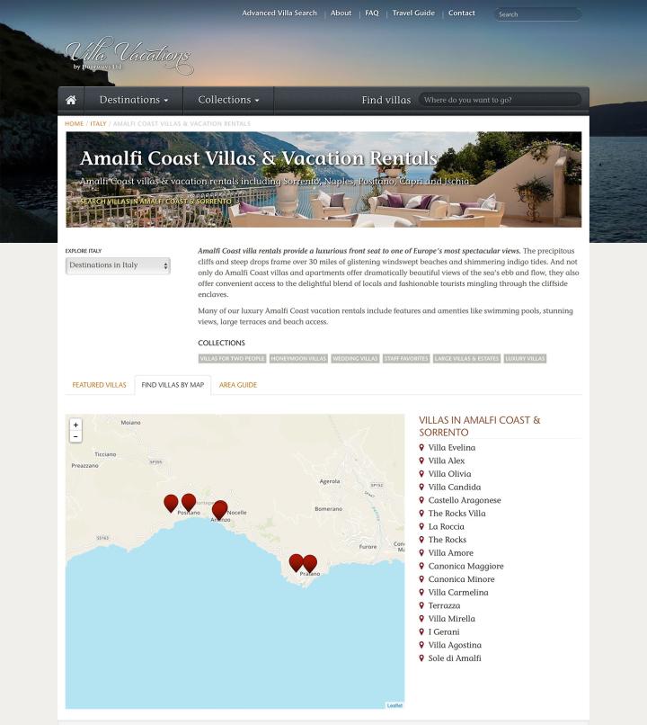 Villa Vacations > Find by Map Feature