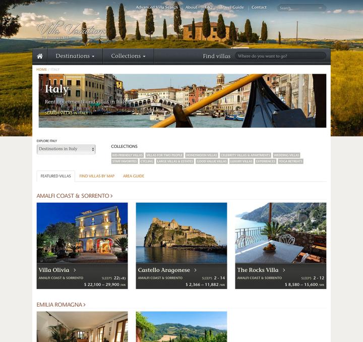 Villa Vacations > Browse by Region