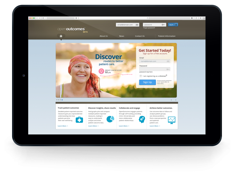 Open Outcomes > Healthcare App